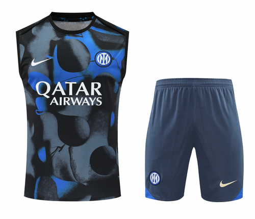 Inter Milan 24/25 Men's Black Pre-Match Tank Top