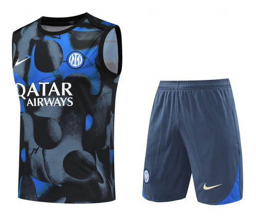 Inter Milan 24/25 Men's Black Pre-Match Tank Top