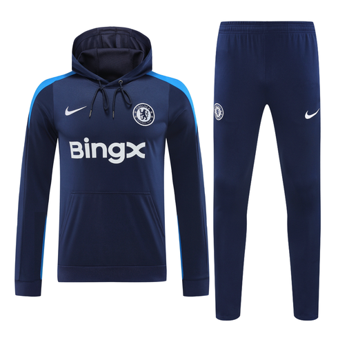 Chelsea 24/25 Men's Navy Hoodie Tracksuit