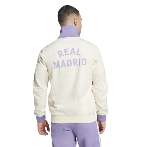 Real Madrid 24/25 Men's Originals White Long Zip Jacket