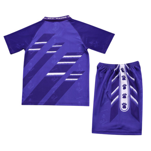 Real Madrid 94/96 Kid's Away Retro Mini-Kit