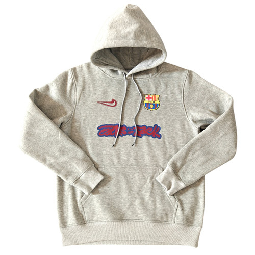 Barcelona x Travis Scott 24/25 Men's Gray Hoodie