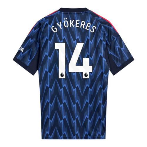 GYÖKERES #14 Arsenal 25/26 Stadium Men's Away Shirt - PL Font
