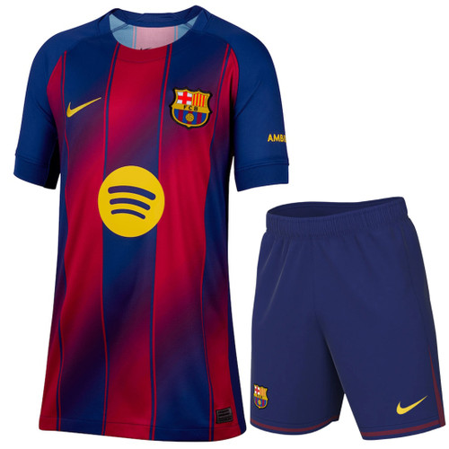 LAMINE YAMAL #10 Barcelona 25/26 Kid's Home Mini-Kit - La Liga Font