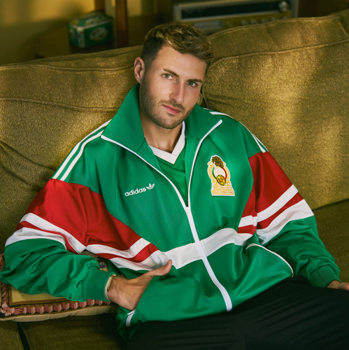 Mexico 1986 Men's Long Zip Retro Jacket