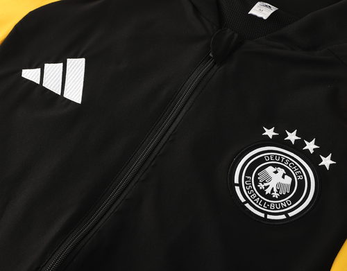 Germany 2026 Men's Black Long Zip Jacket