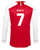 SAKA #7 Arsenal 23/24 Men's Home Long Sleeve Shirt - Arsenal Font