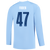 FODEN #47 Manchester City 23/24 Men's Home Long Sleeve Shirt - Man City Font