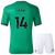 ISAK #14 Newcastle United 23/24 Kid's Away Shirt and Shorts - PL Font