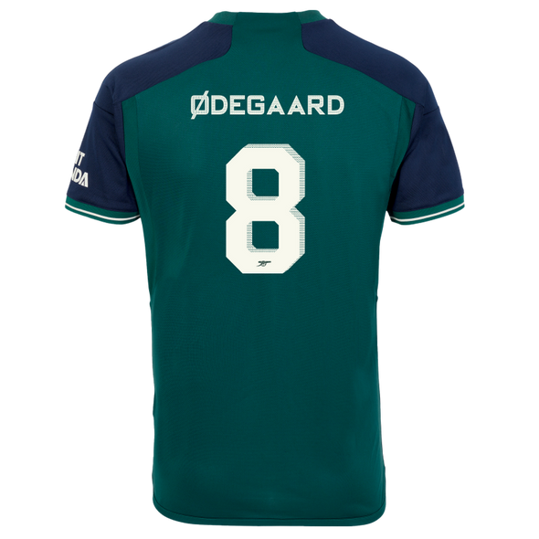 ØDEGAARD #8 Arsenal 23/24 Stadium Men's Third Shirt - Arsenal Font