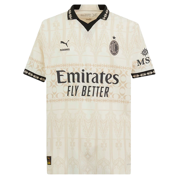 AC Milan X Pleasures 23/24 Authentic Men's Light Shirt