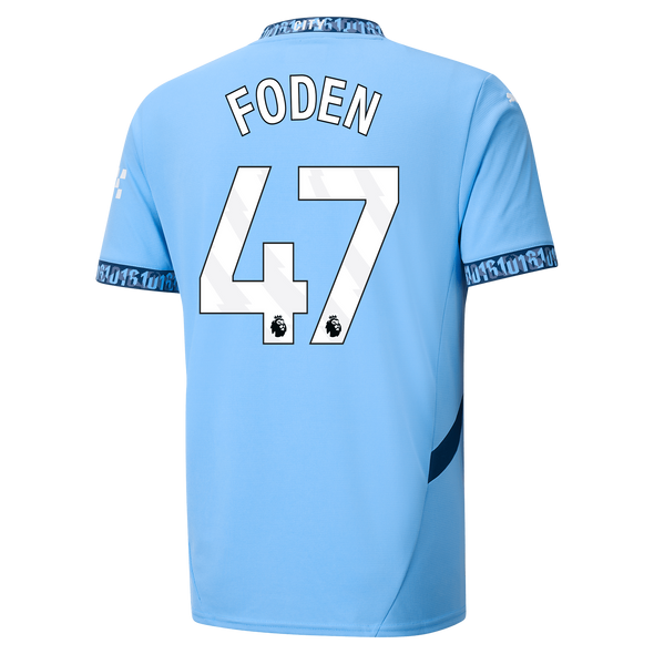 FODEN #47 Manchester City 24/25 Stadium Men's Home Shirt - PL Font