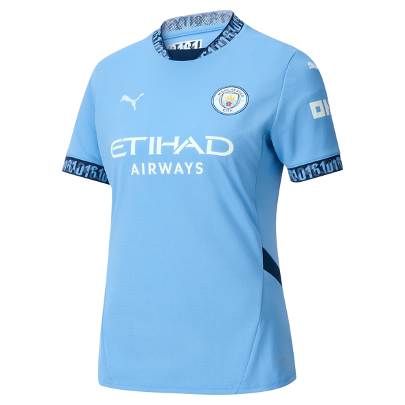 DE BRUYNE #17 Manchester City 24/25 Women's Home Shirt - Man City Font