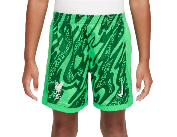 Liverpool 24/25 Kid's Green Goalkeeper Shirt and Shorts