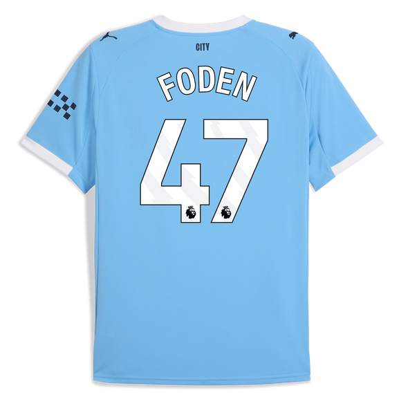 FODEN #47 Manchester City 25/26 Stadium Men's Home Shirt - PL Font