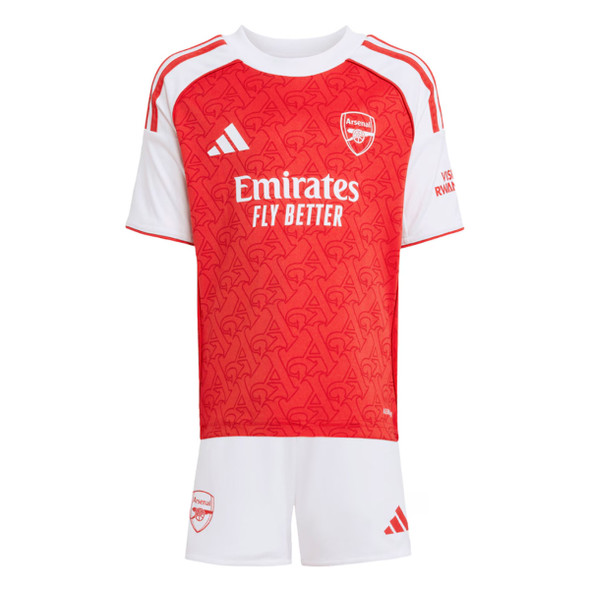 SAKA #7 Arsenal 25/26 Kid's Home Mini-Kit - PL Font