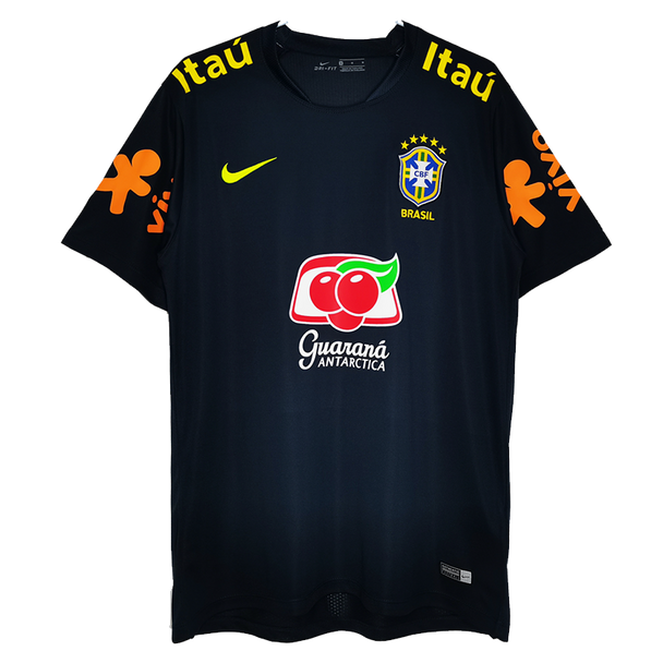 Brazil 18/19 Men's Navy Training Retro Shirt