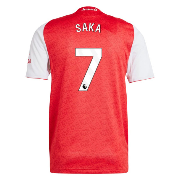 SAKA #7 Arsenal 25/26 Authentic Men's Home Shirt - PL Font