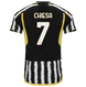 CHIESA #7 Juventus 23/24 Authentic Men's Home Shirt