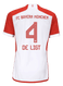 DE LIGT #4 Bayern Munich 23/24 Authentic Men's Home Shirt