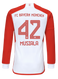 MUSIALA #42 Bayern Munich 23/24 Men's Home Long Sleeve Shirt