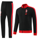AC Milan 23/24 Men's Black-Red Long Zip Jacket
