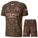 Manchester City 24/25 Kid's Brown Goalkeeper Shirt and Shorts