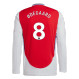ØDEGAARD #8 Arsenal 24/25 Men's Home Long Sleeve Shirt - PL Font