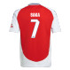 SAKA #7 Arsenal 24/25 Kid's Home Shirt and Shorts - Arsenal Font