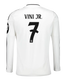 VINI JR #7 Real Madrid 24/25 Men's Home Long Sleeve Shirt