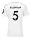 BELLINGHAM #5 Real Madrid 24/25 Women's Home Shirt