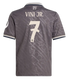 VINI JR #7 Real Madrid 24/25 Kid's Third Shirt and Shorts