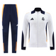 Real Madrid 24/25 Men's White-Navy Long Zip Jacket