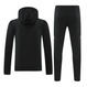 Real Madrid 24/25 Men's Black-Gold Hoodie Tracksuit