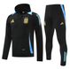 Argentina 24/25 Men's Black Hoodie Tracksuit