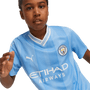 DE BRUYNE #17 Manchester City 23/24 Kid's Home Shirt and Shorts - PL Font