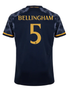 BELLINGHAM #5 Real Madrid 23/24 Stadium Men's Away Shirt