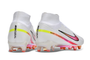 Nike Air Zoom Mercurial Superfly 9 Elite AG Football Boots - White/Multicolor