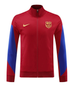 Barcelona 24/25 Men's Red Long Zip Jacket