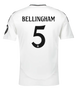 BELLINGHAM #5 Real Madrid 24/25 Stadium Men's Home Shirt