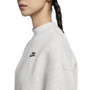 Nike Women's Grey Oversized Crew-Neck Sweatshirt