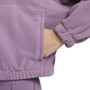 Nike Women's Purple Oversized Full-Zip Fleece Hoodie
