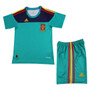 Spain 2010 Kid's Home Goalkeeper Retro Mini-Kit