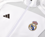 Real Madrid 25/26 Men's White Long Zip Jacket