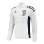 Arsenal 25/26 Men's White Long Zip Windbreaker