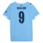 HAALAND #9 Manchester City 25/26 Women's Home Shirt - City Font