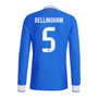 BELLINGHAM #5 Real Madrid 25/26 Men's Third Long Sleeve Shirt