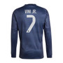VINI JR #7 Real Madrid 25/26 Men's Away Long Sleeve Shirt