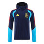 Spain 2026 Men's Blue Long Zip Hoodie Tracksuit