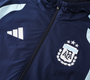 Argentina 2026 Men's Navy Long Zip Windbreaker